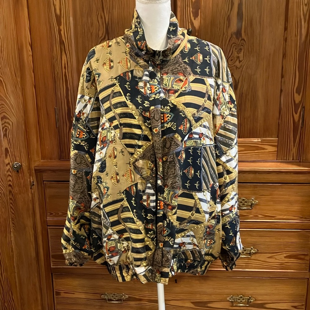 Kim Rogers 100% silk jacket 2X